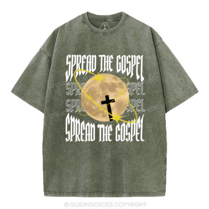 Spread The Gospel Christian Washed T-Shirt