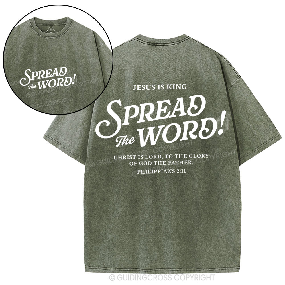 Spread The Word Christian Washed T-Shirt
