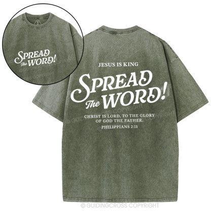 Spread The Word Christian Washed T-Shirt
