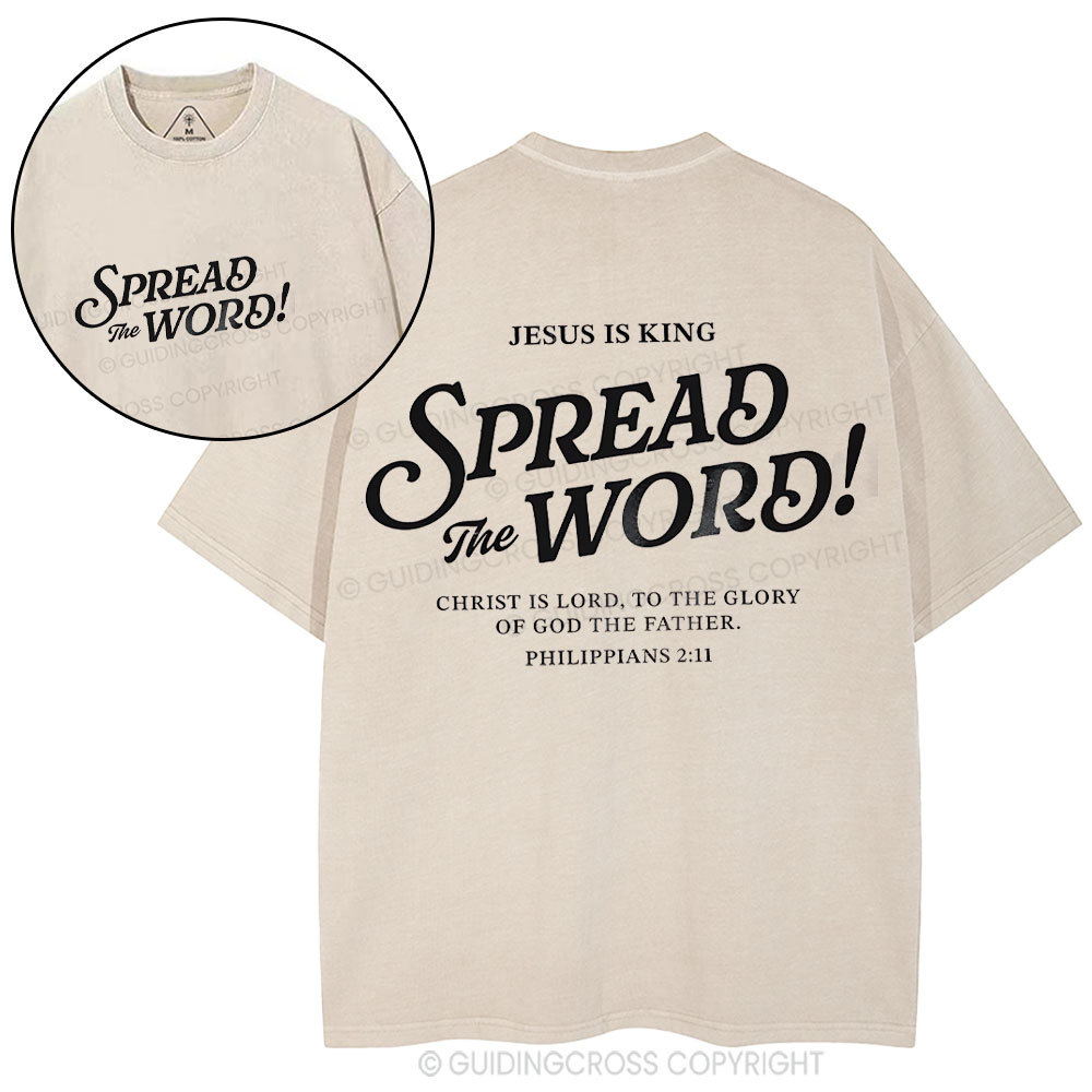 Spread The Word Christian Washed T-Shirt