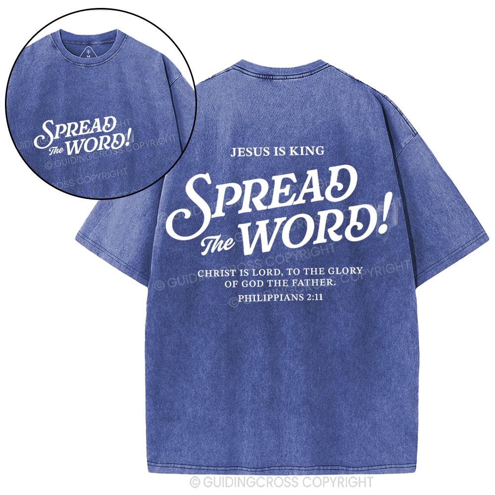 Spread The Word Christian Washed T-Shirt
