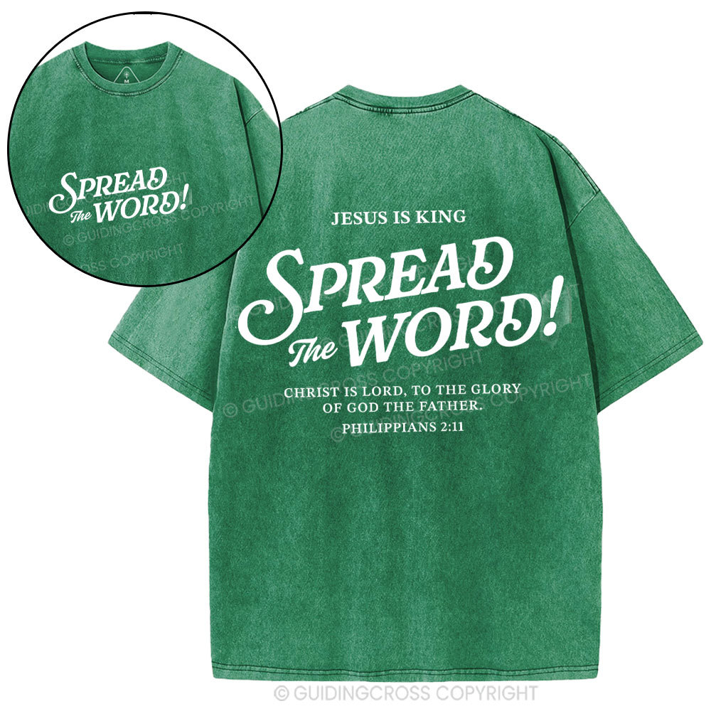 Spread The Word Christian Washed T-Shirt