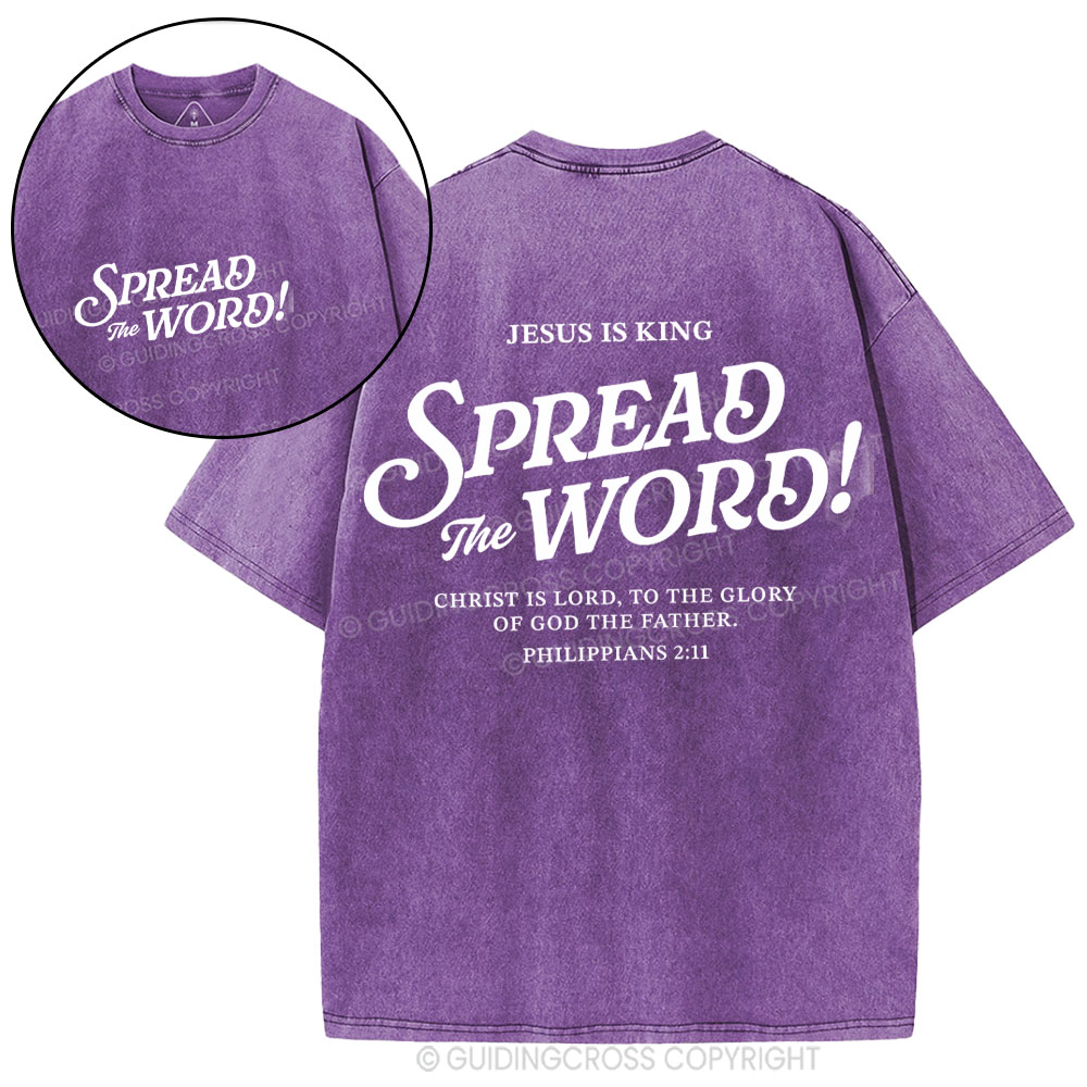 Spread The Word Christian Washed T-Shirt