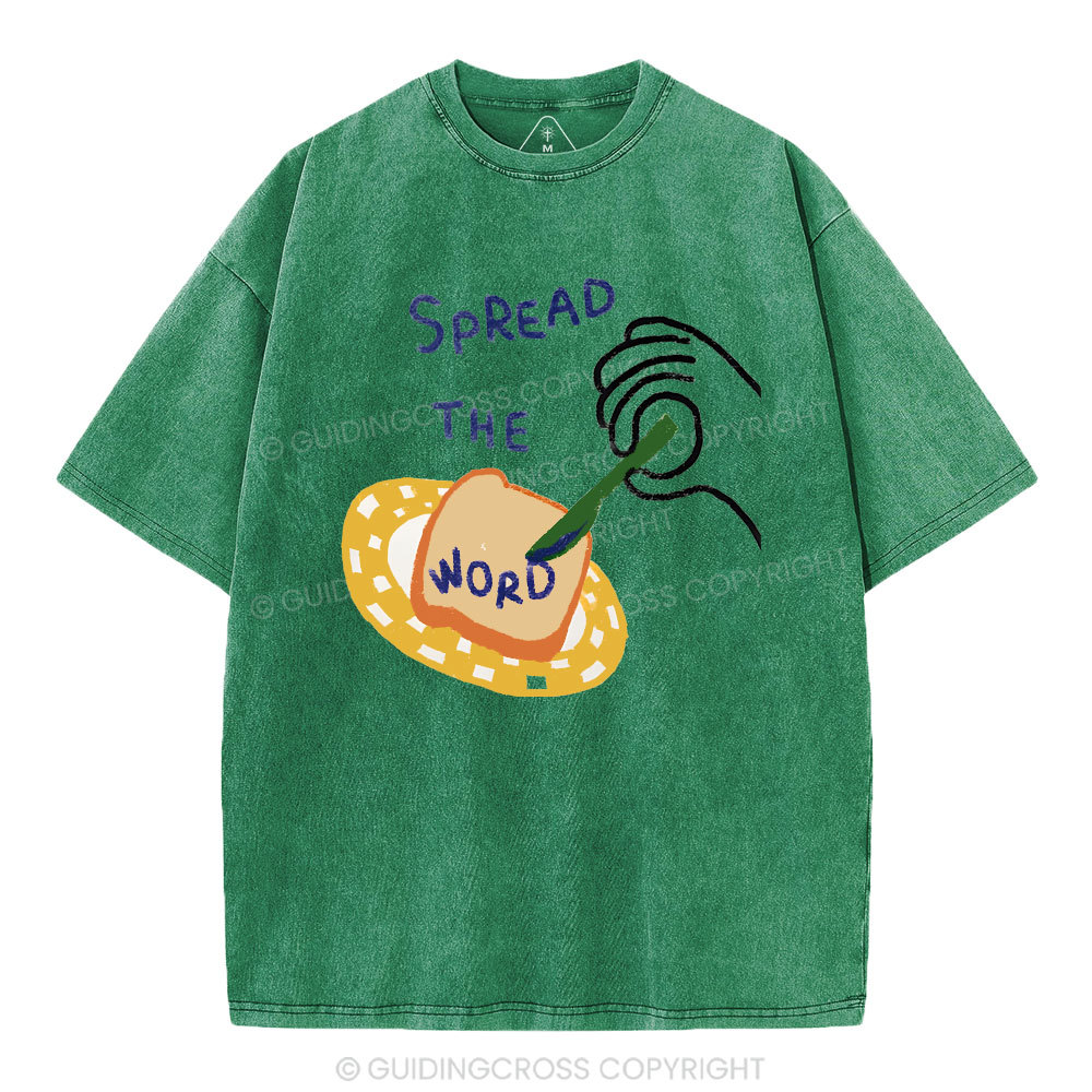 Spread The Word Christian Washed T-Shirt