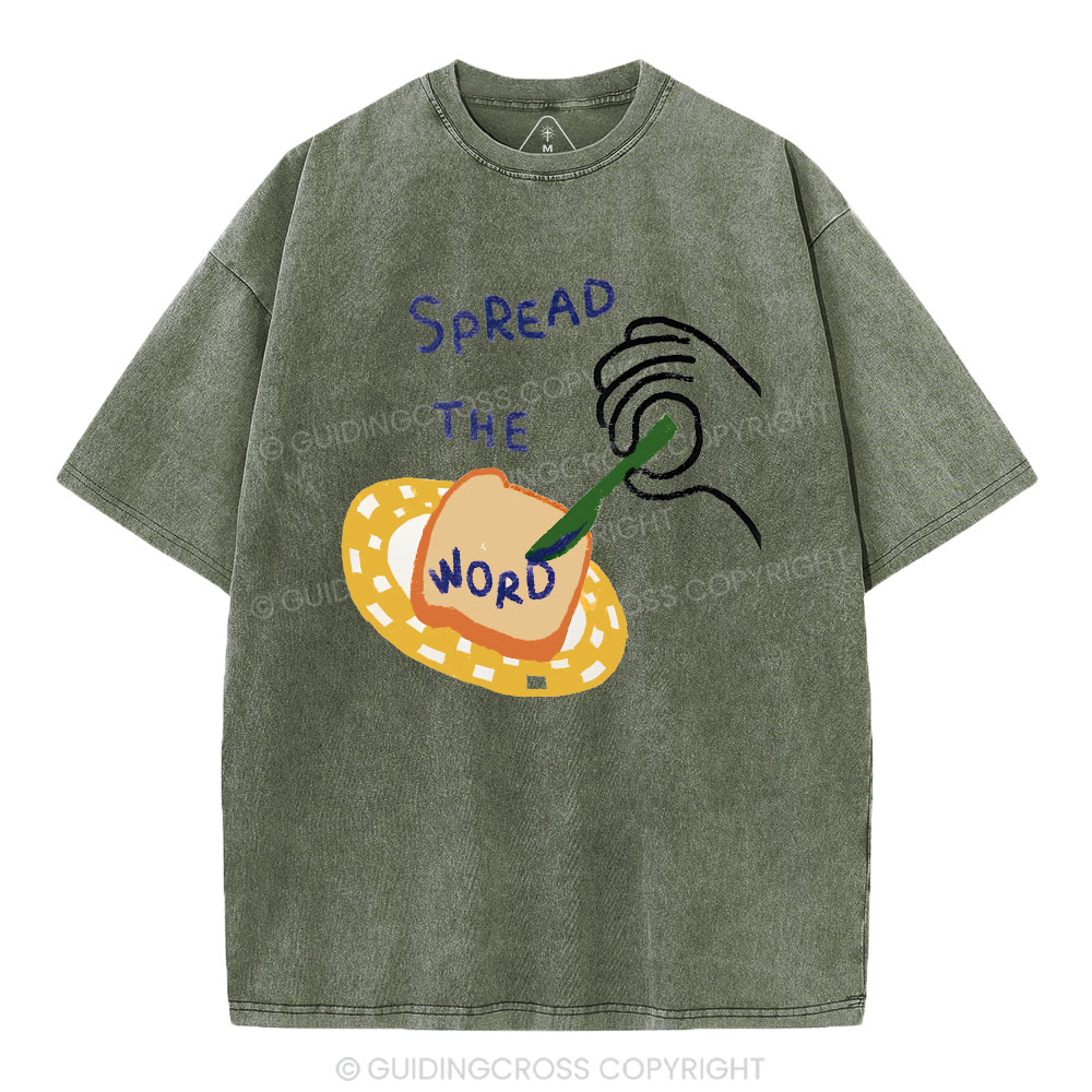 Spread The Word Christian Washed T-Shirt