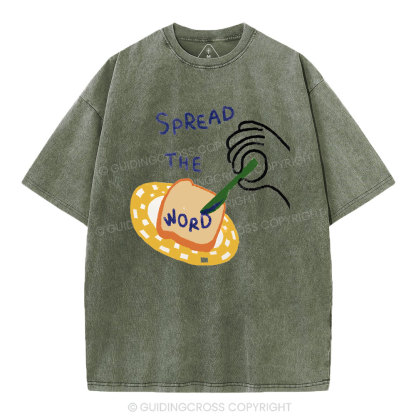 Spread The Word Christian Washed T-Shirt