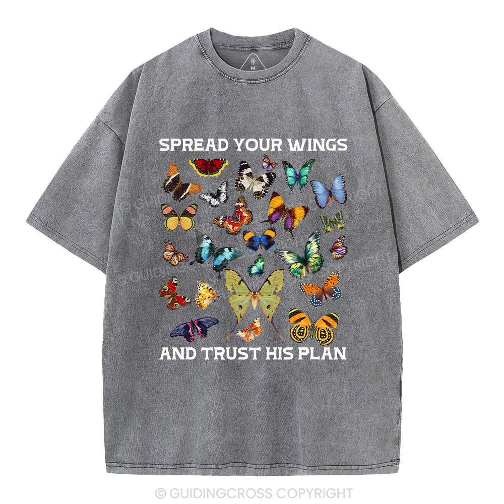 Spread Your Wings Christian Washed T-Shirt