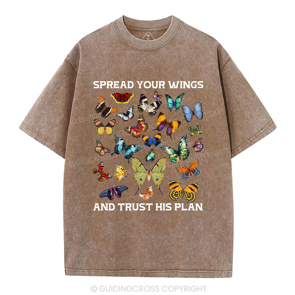 Spread Your Wings Christian Washed T-Shirt