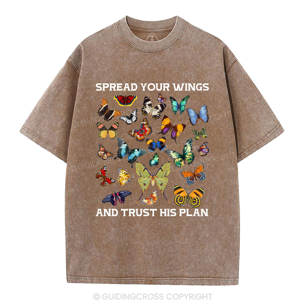 Spread Your Wings Christian Washed T-Shirt