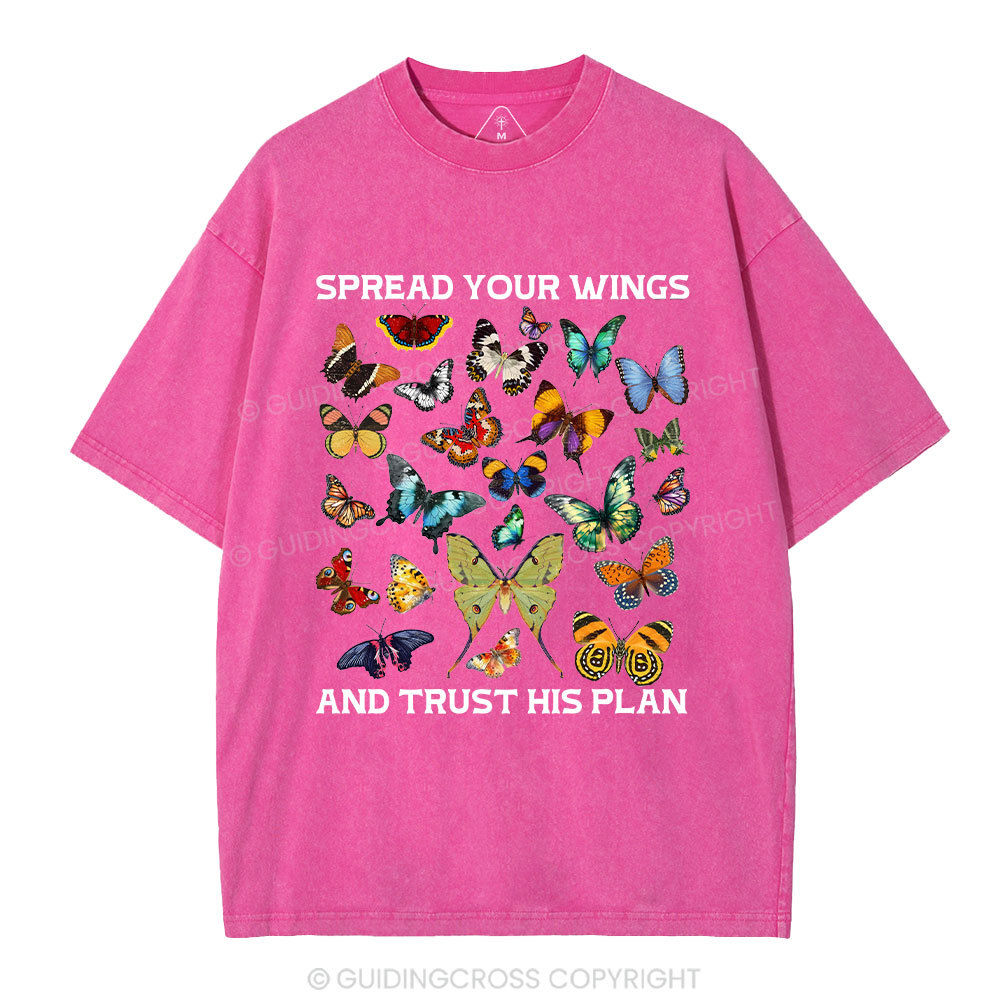 Spread Your Wings Christian Washed T-Shirt