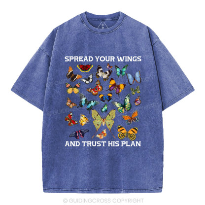 Spread Your Wings Christian Washed T-Shirt