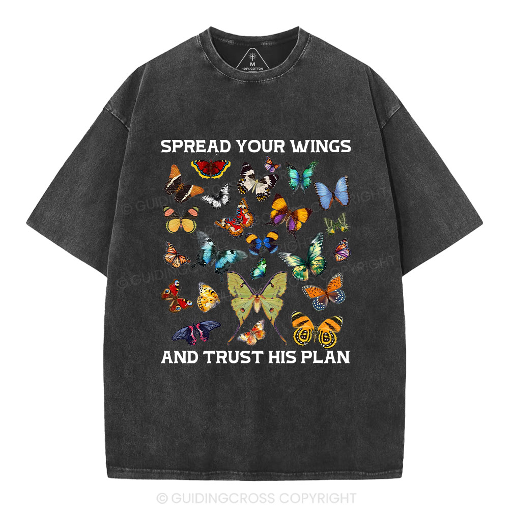 Spread Your Wings Christian Washed T-Shirt