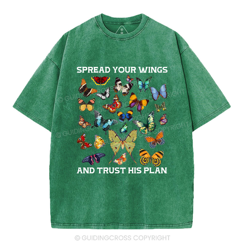 Spread Your Wings Christian Washed T-Shirt