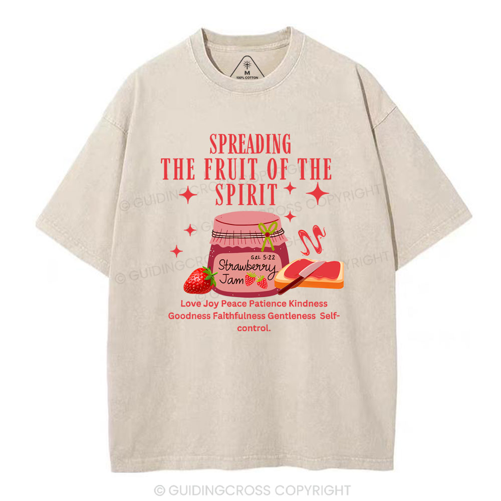 Spreading The Fruit Of THe Spirit Christian Washed T-Shirt
