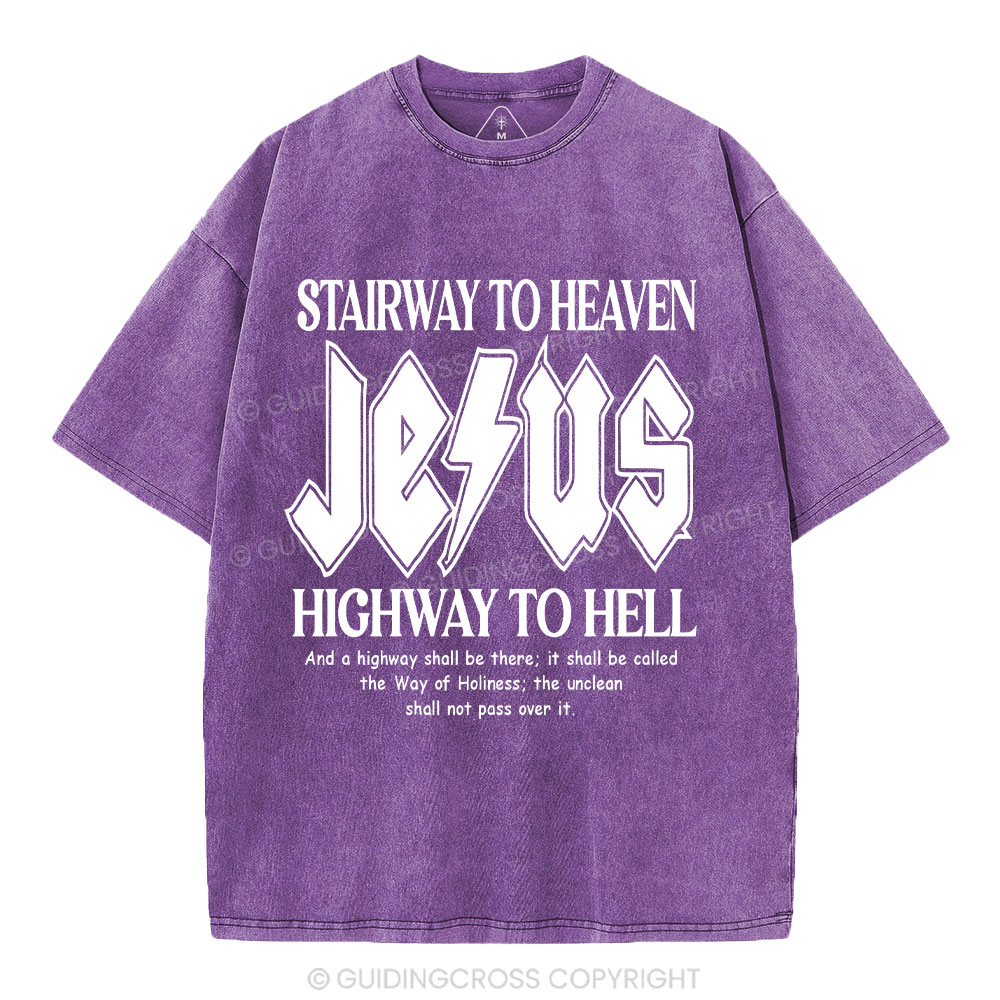 Stairway To Heaven Christian Washed T-Shirt