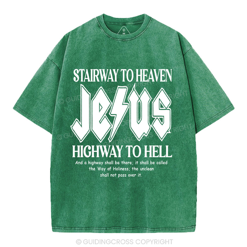 Stairway To Heaven Christian Washed T-Shirt