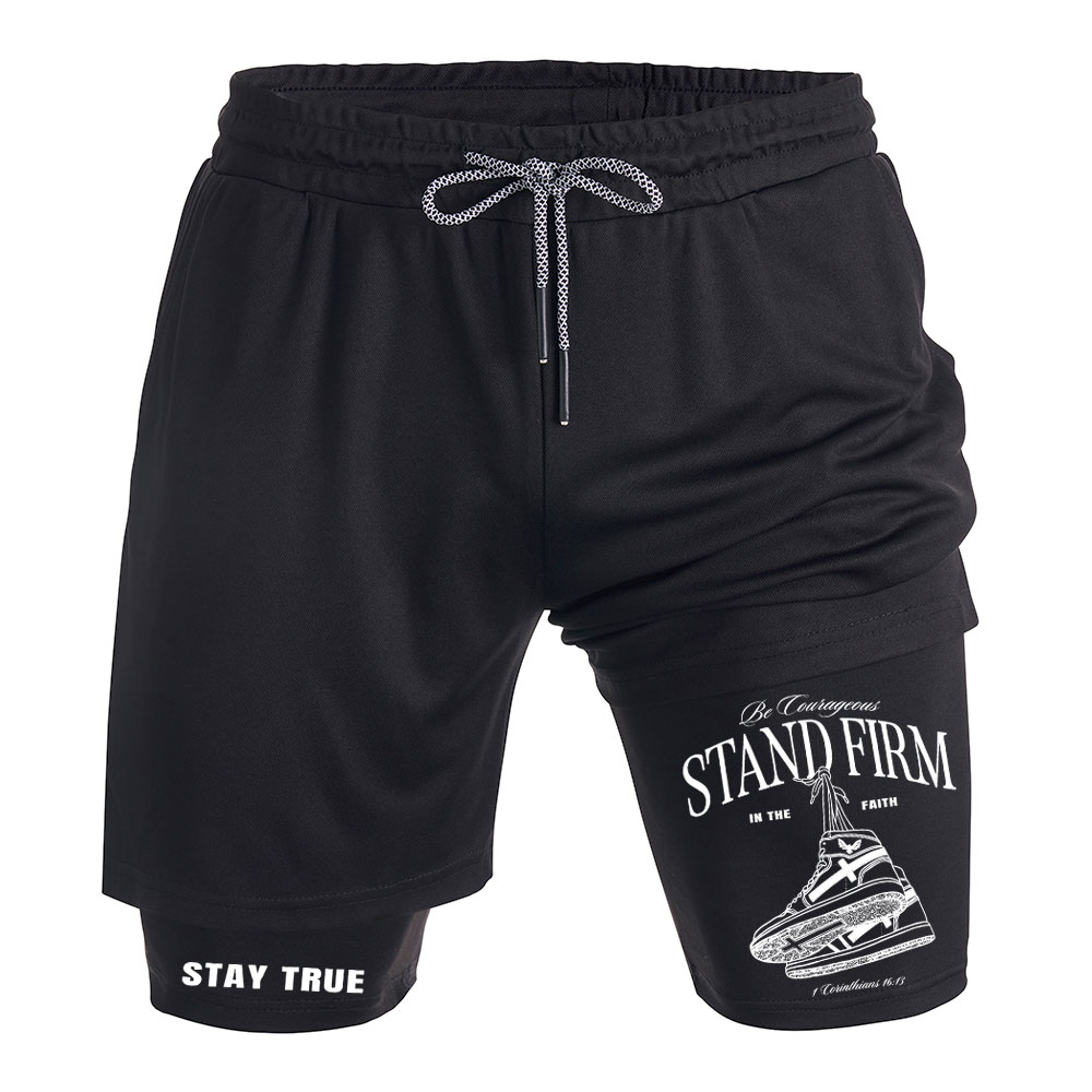 Stand Firm Christian Performance Shorts