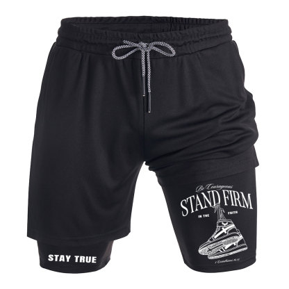 Stand Firm Christian Performance Shorts