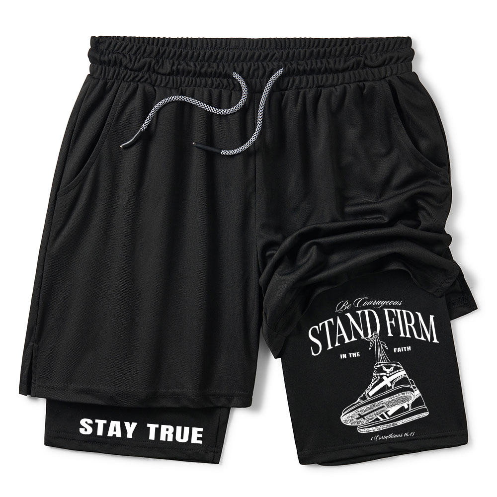 Stand Firm Christian Performance Shorts