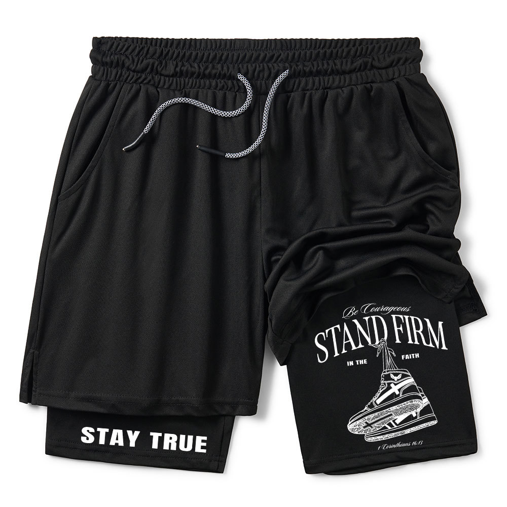 Stand Firm Christian Performance Shorts