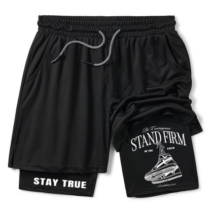 Stand Firm Christian Performance Shorts
