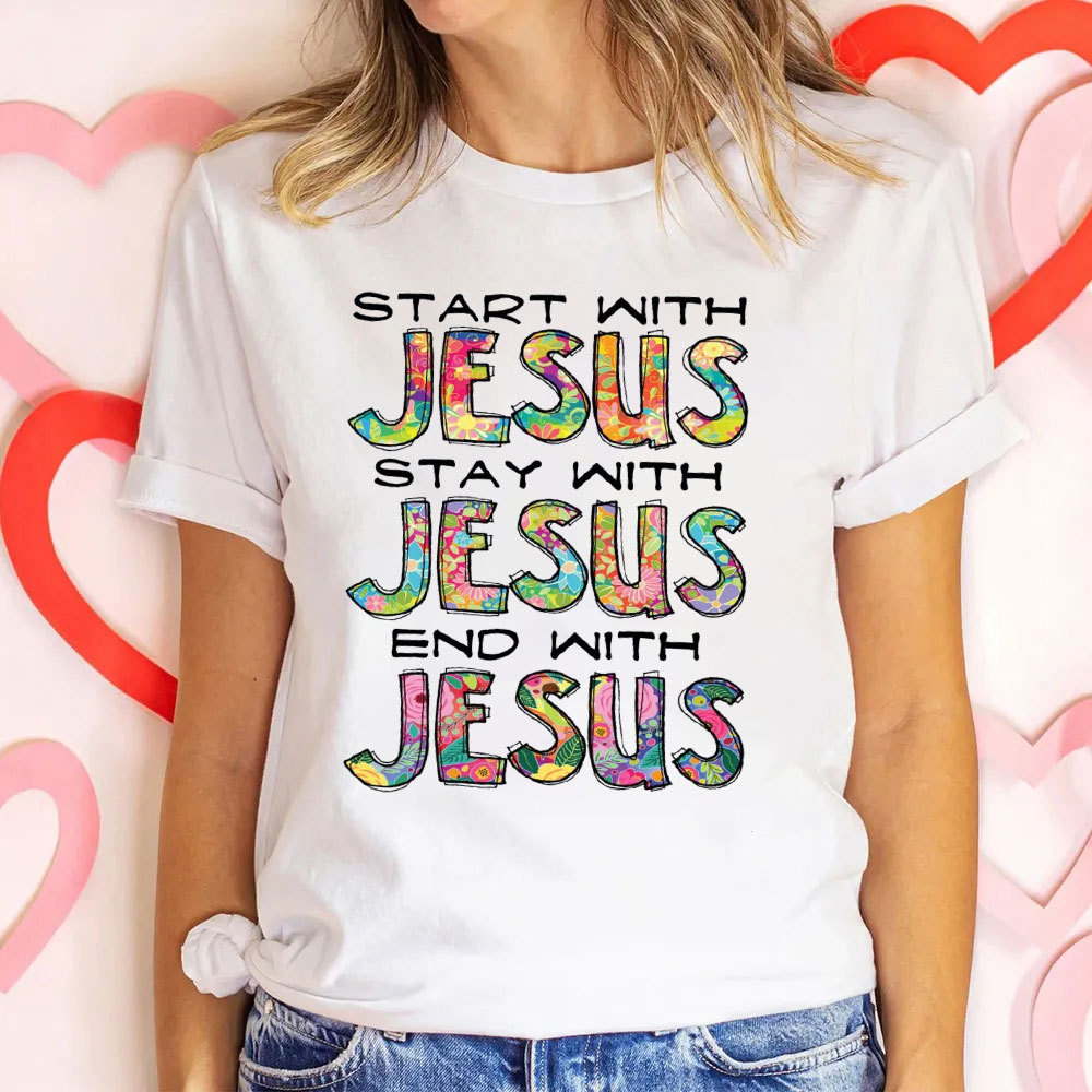 Start With Jesus Christian T-Shirt