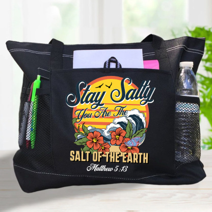 Stay And Salty Christian Tote Bag