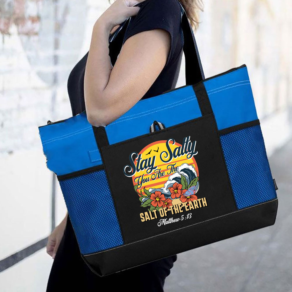 Stay And Salty Christian Tote Bag