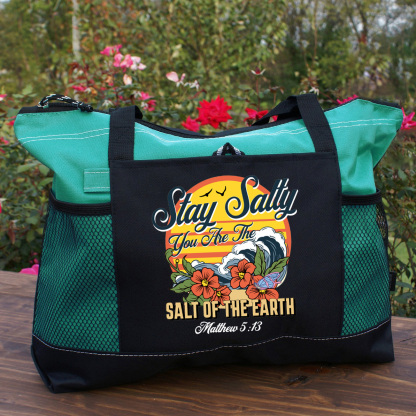Stay And Salty Christian Tote Bag