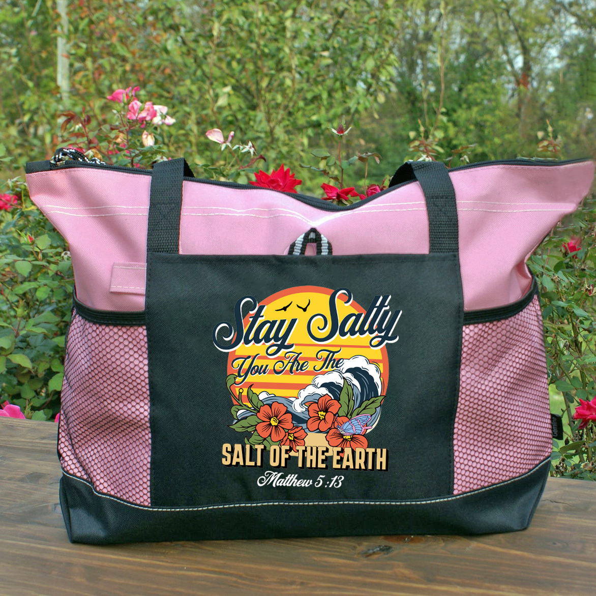 Stay And Salty Christian Tote Bag