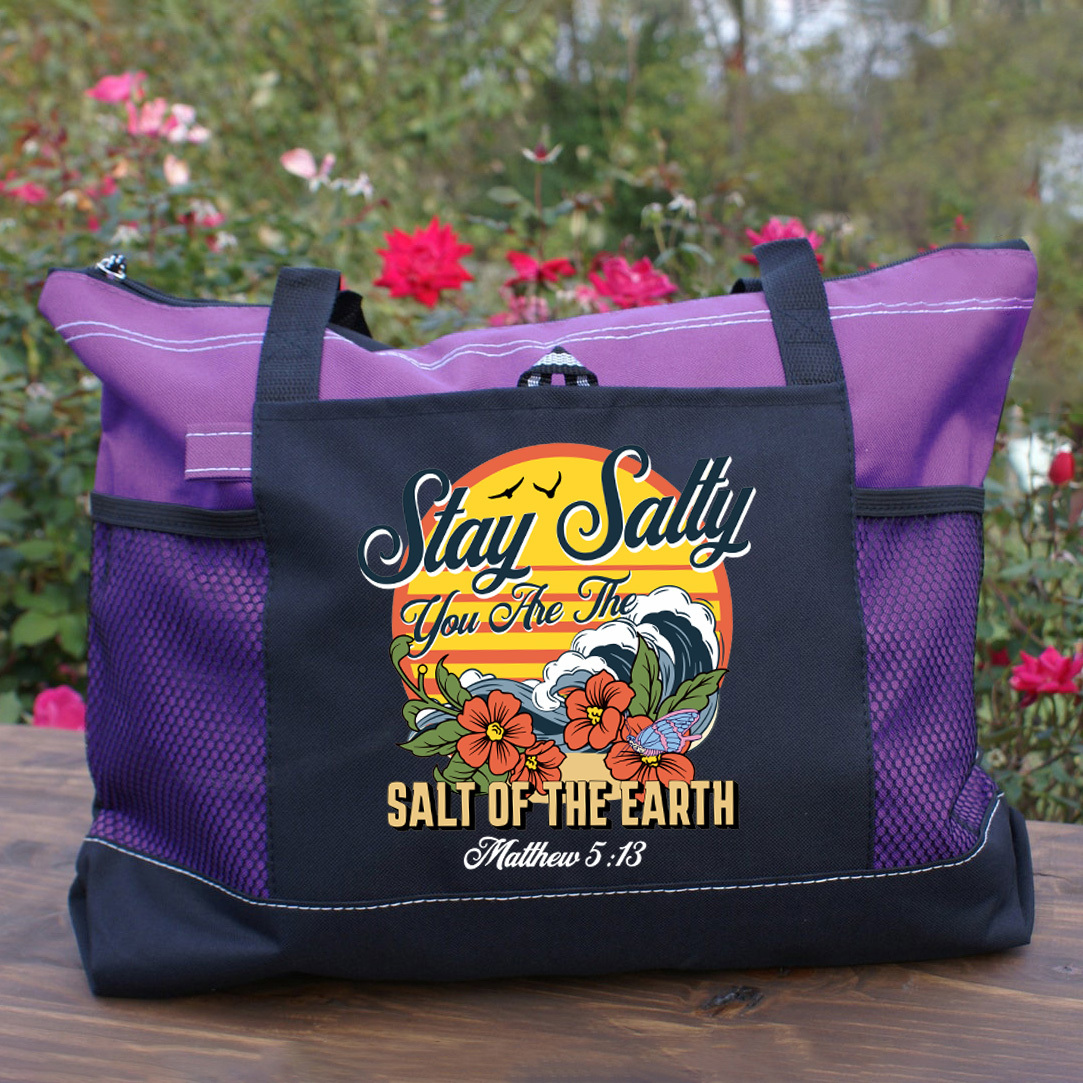 Stay And Salty Christian Tote Bag
