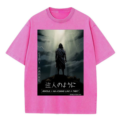 Stay Awake Chirstian Washed T-Shirt