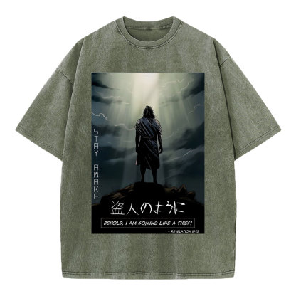 Stay Awake Chirstian Washed T-Shirt