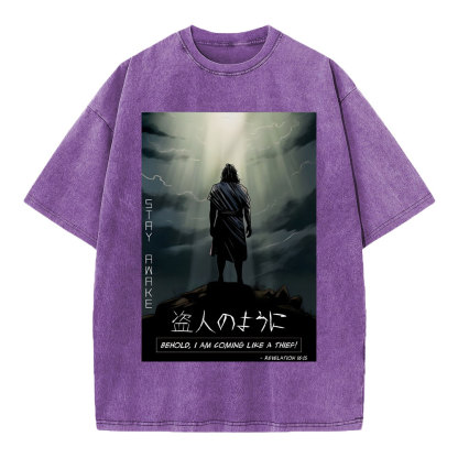 Stay Awake Chirstian Washed T-Shirt