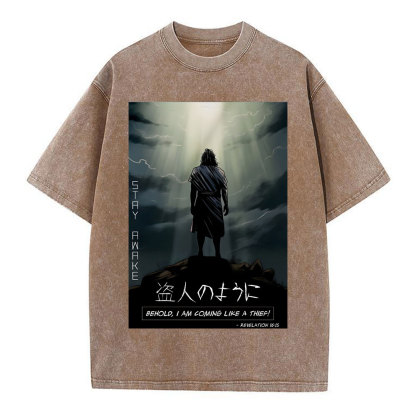 Stay Awake Chirstian Washed T-Shirt