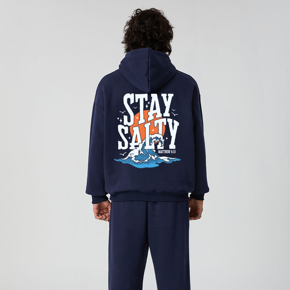 Stay Salty Christian Fleece Hoodie Set