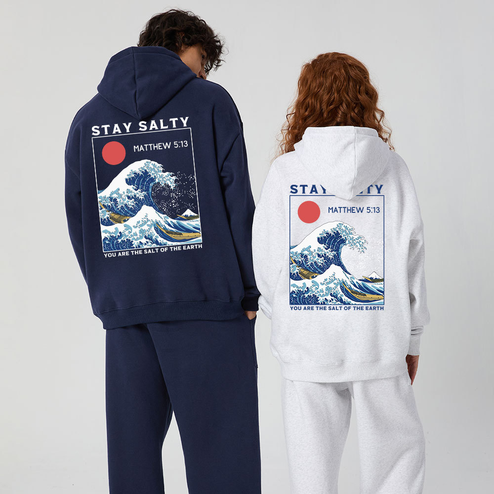 Stay Salty Christian Fleece Hoodie Set