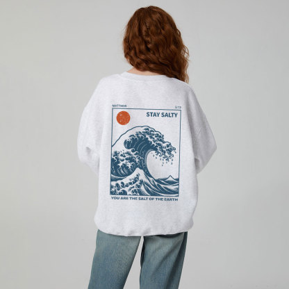 Stay Salty Christian Fleece Sweatshirt