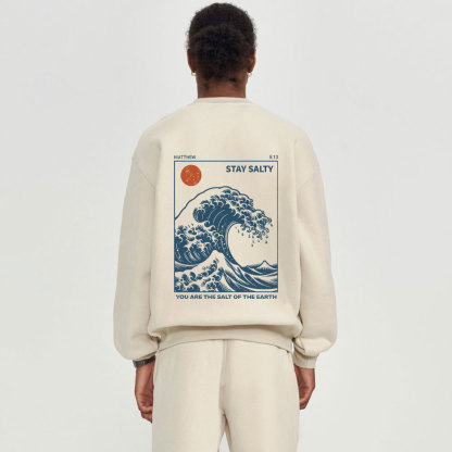 Stay Salty Christian Fleece Sweatshirt