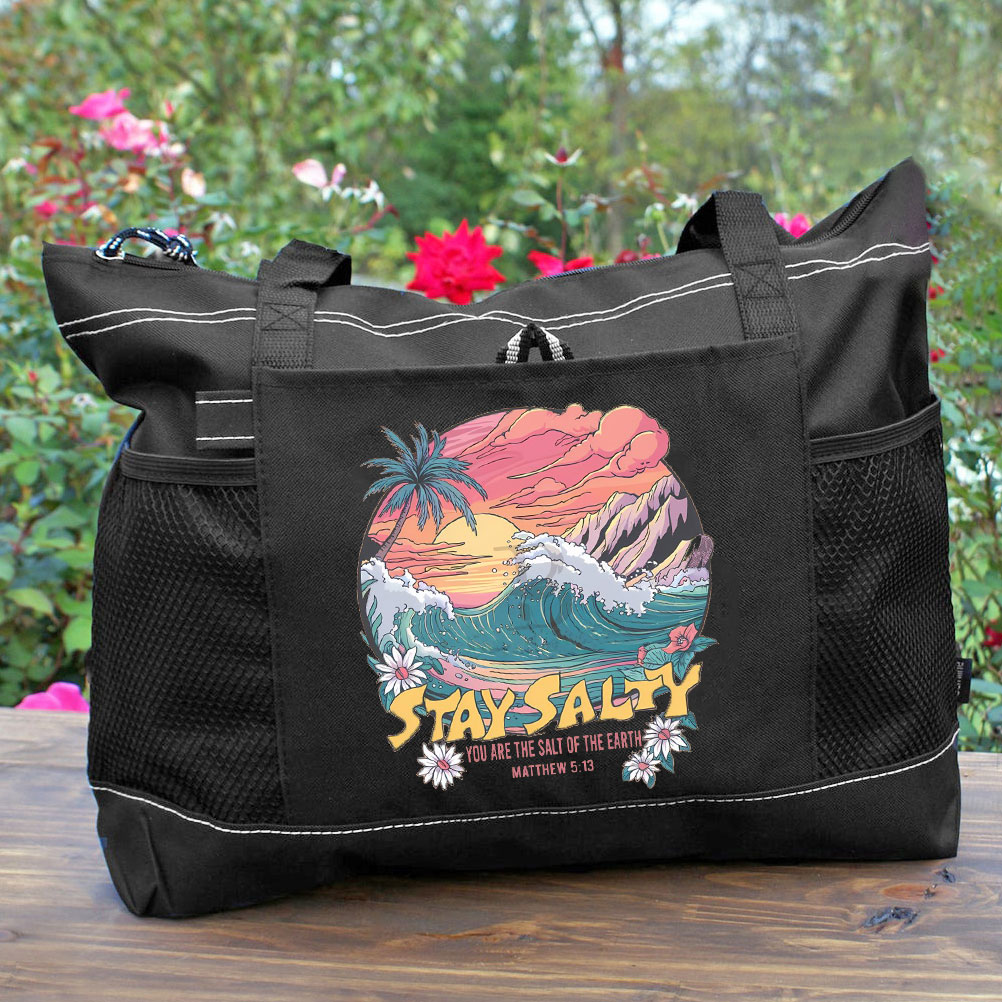 Stay Salty Christian Tote Bag 