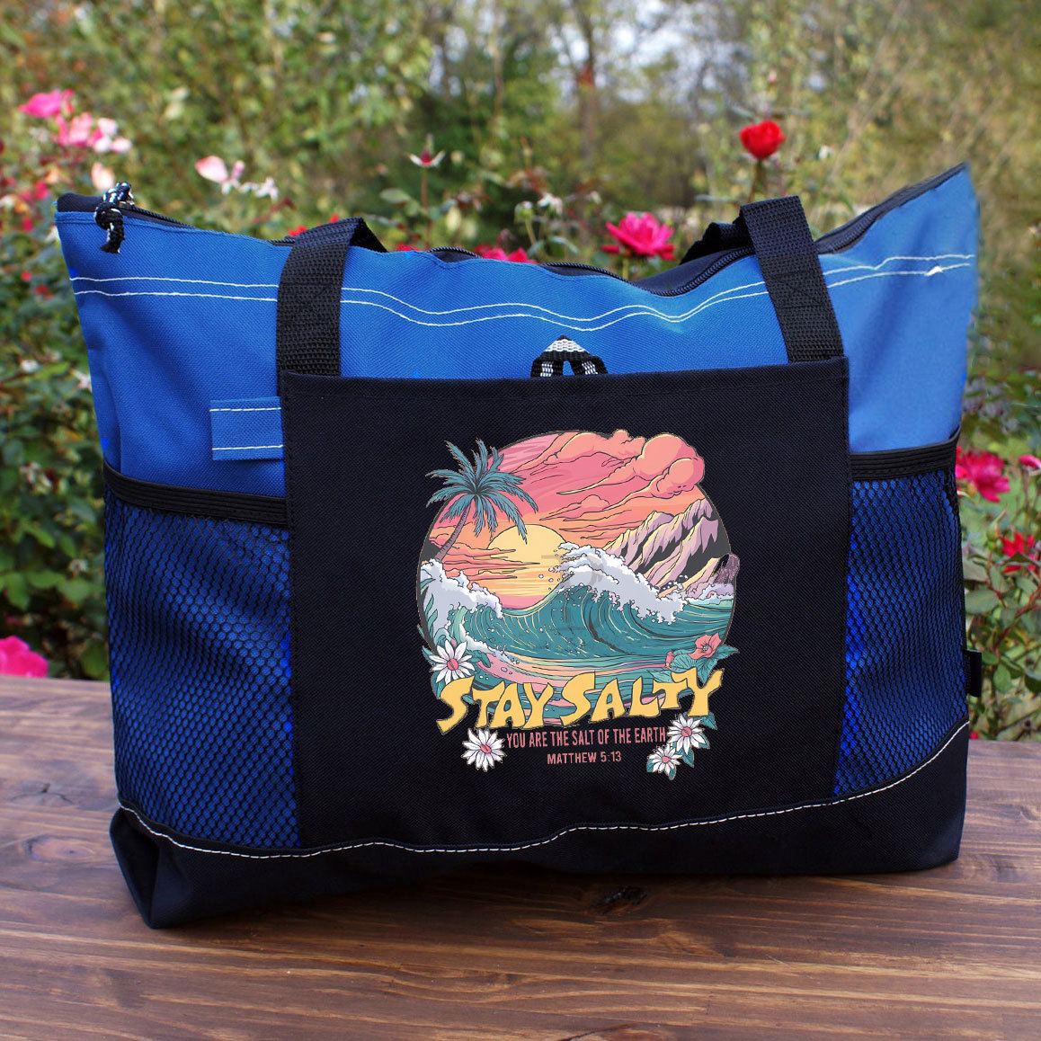 Stay Salty Christian Tote Bag 