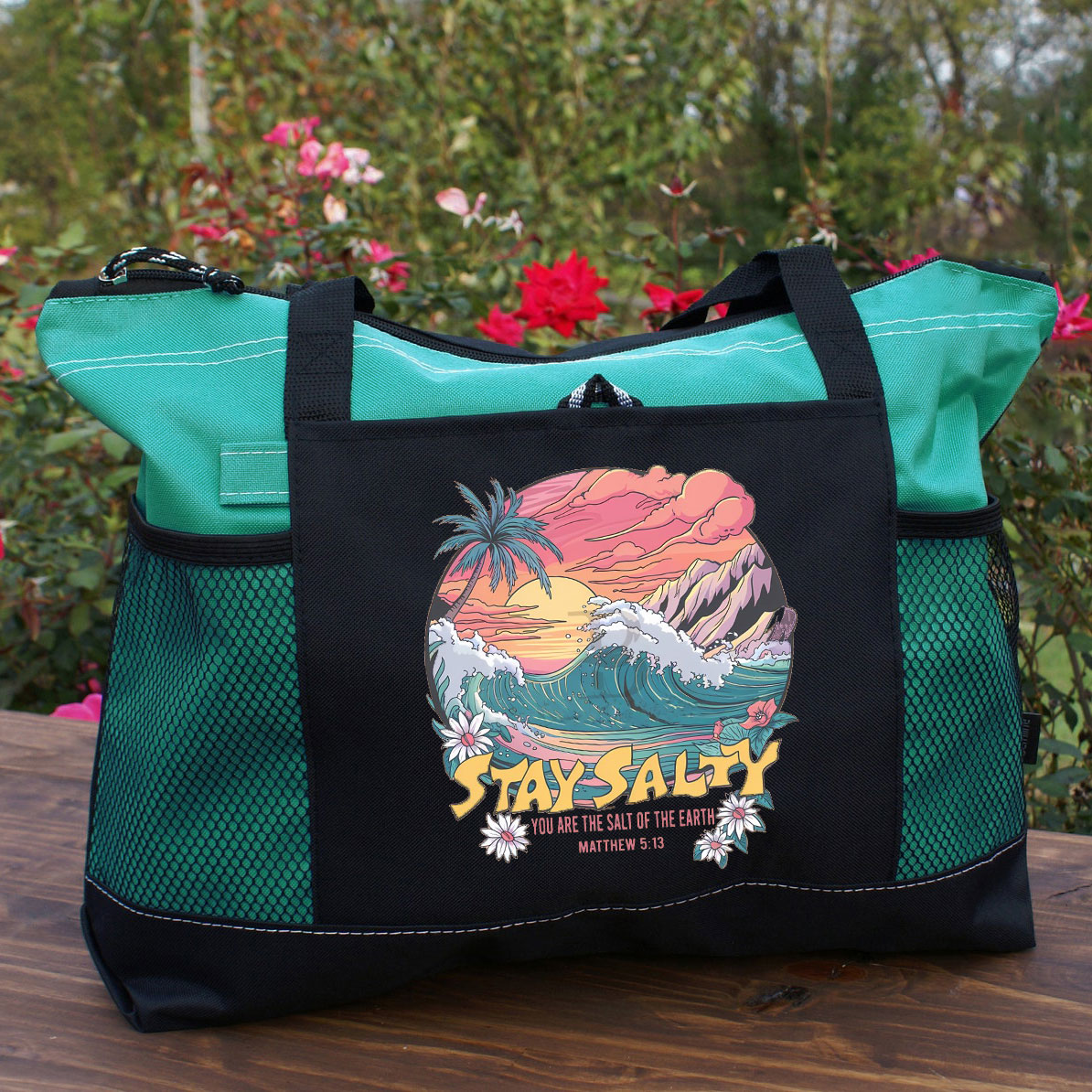 Stay Salty Christian Tote Bag 