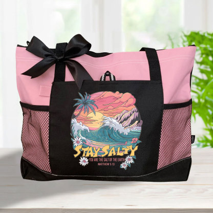 Stay Salty Christian Tote Bag 