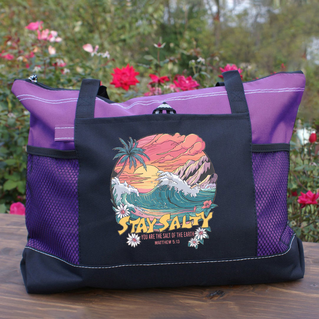 Stay Salty Christian Tote Bag 