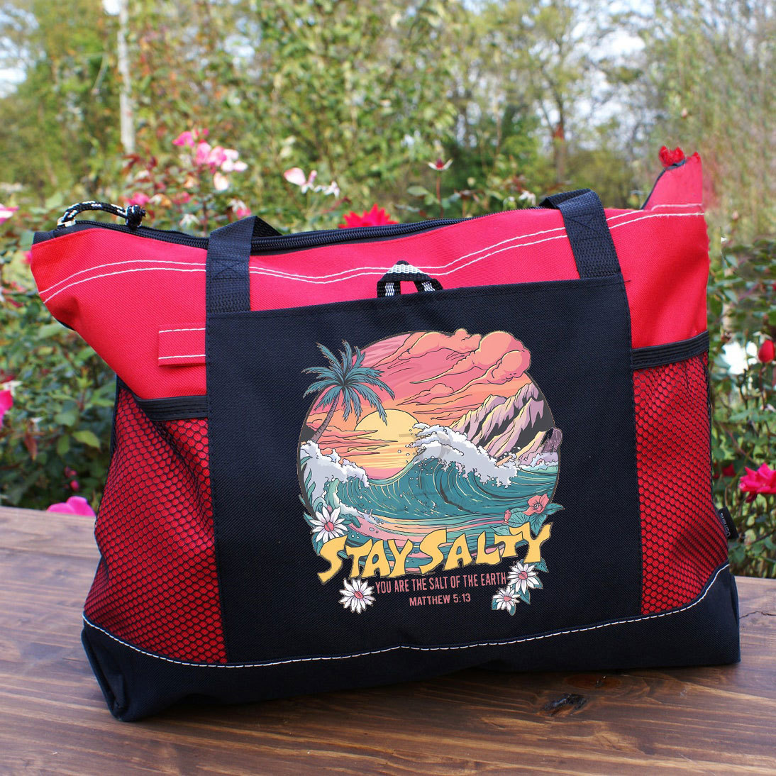 Stay Salty Christian Tote Bag 