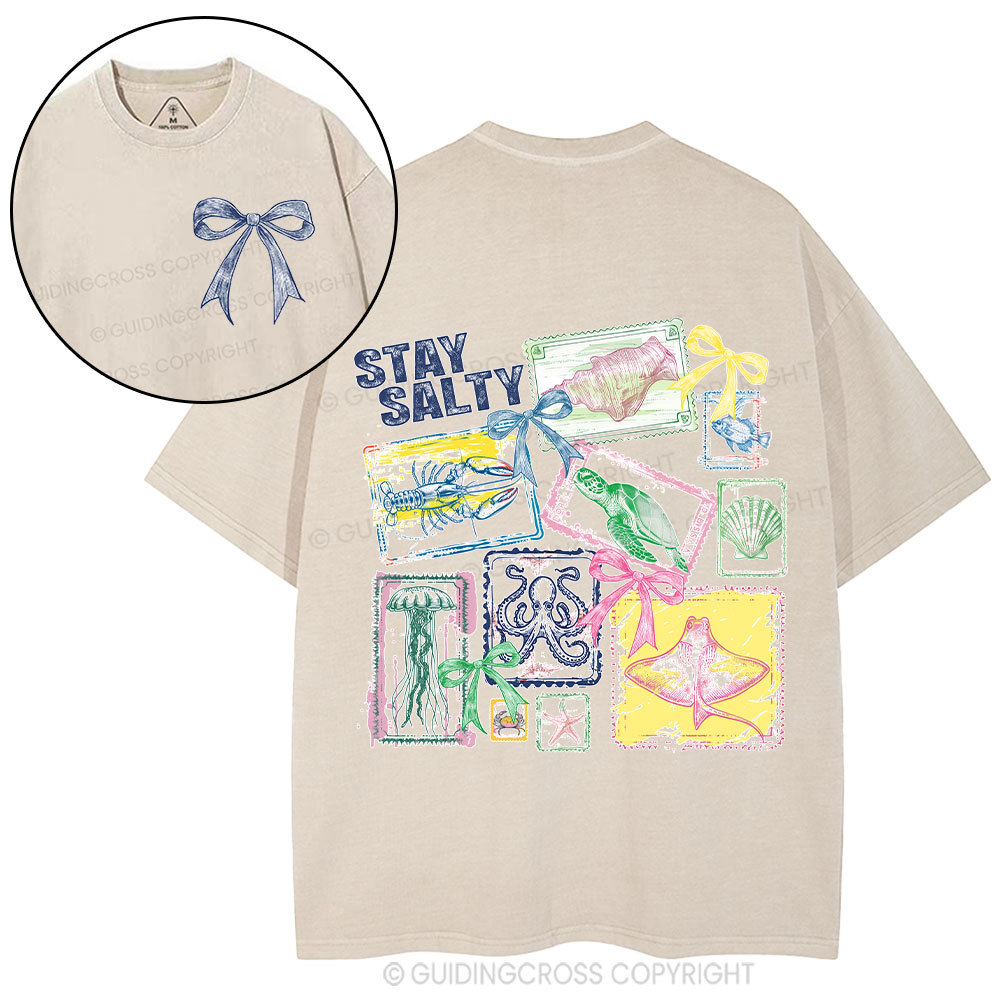 Stay Salty Christian Washed T-Shirt