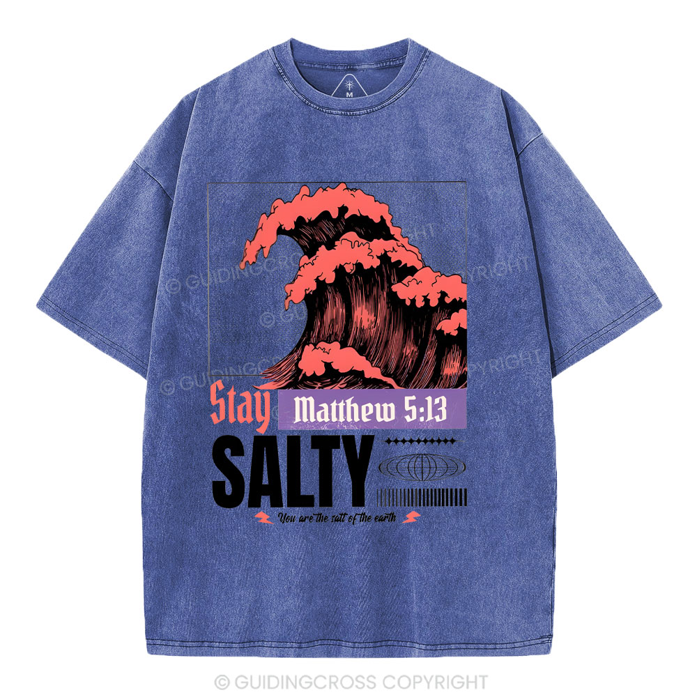 Stay Salty Christian Washed T-Shirt