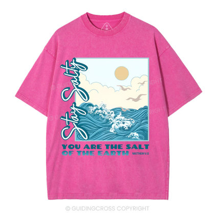 Stay Salty Christian Washed T-Shirt