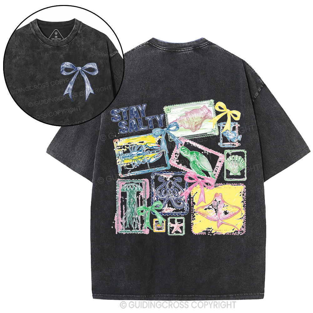 Stay Salty Christian Washed T-Shirt