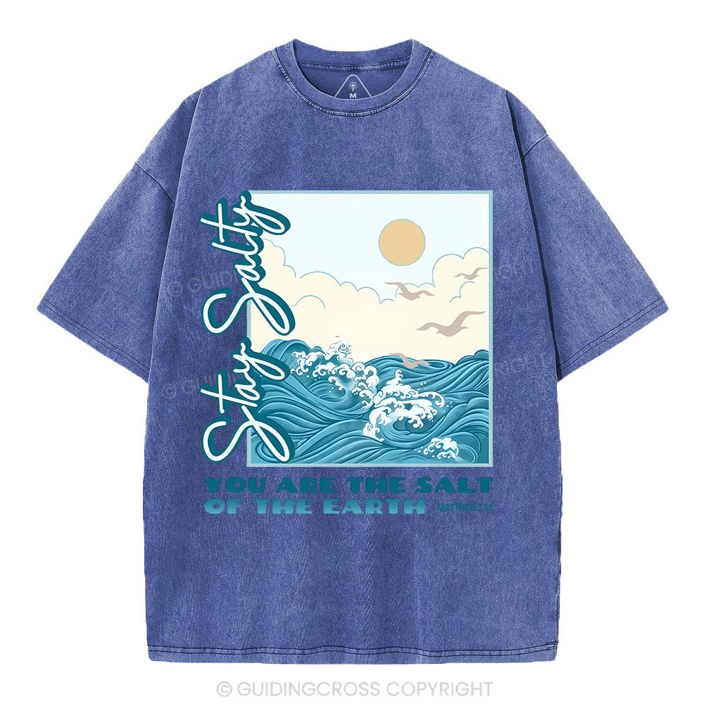 Stay Salty Christian Washed T-Shirt